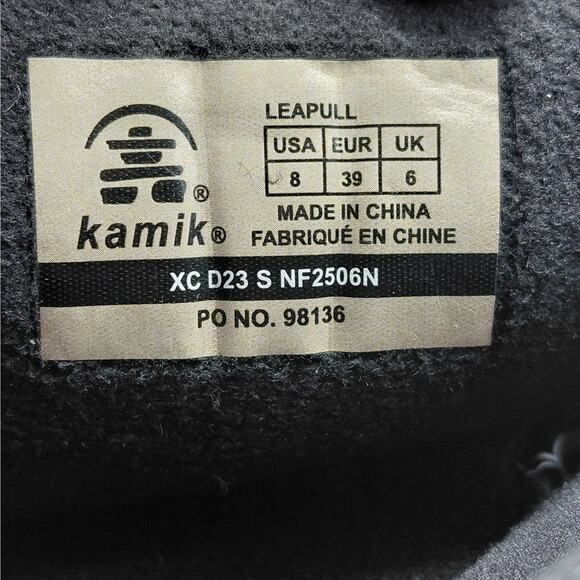 Kamik Womens Snow Boots Size 8 Black Waterproof Winter Faux Fur Insulated New - Picture 11 of 15